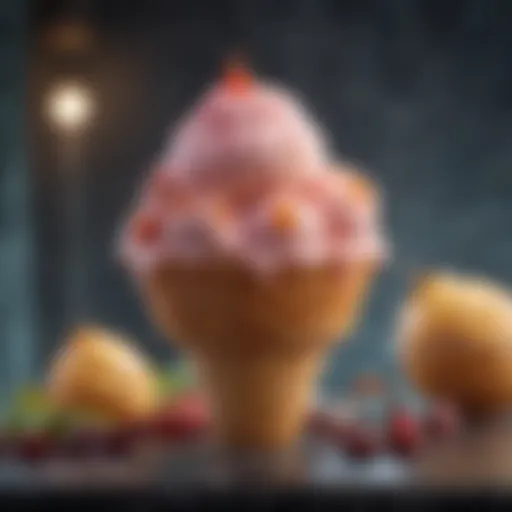 Exotic ice cream flavors inspired by global cuisines
