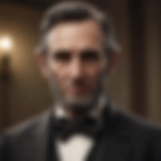 Abraham Lincoln delivering monumental speech