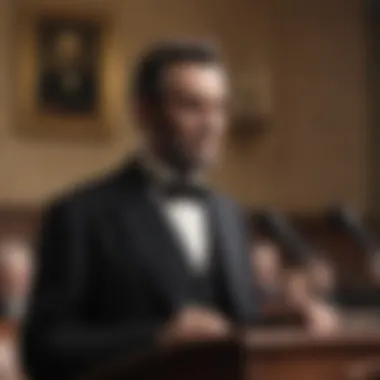 Abraham Lincoln Delivering a Speech