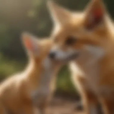 Bonding with a Fennec Fox Fennec fox interacting with its owner