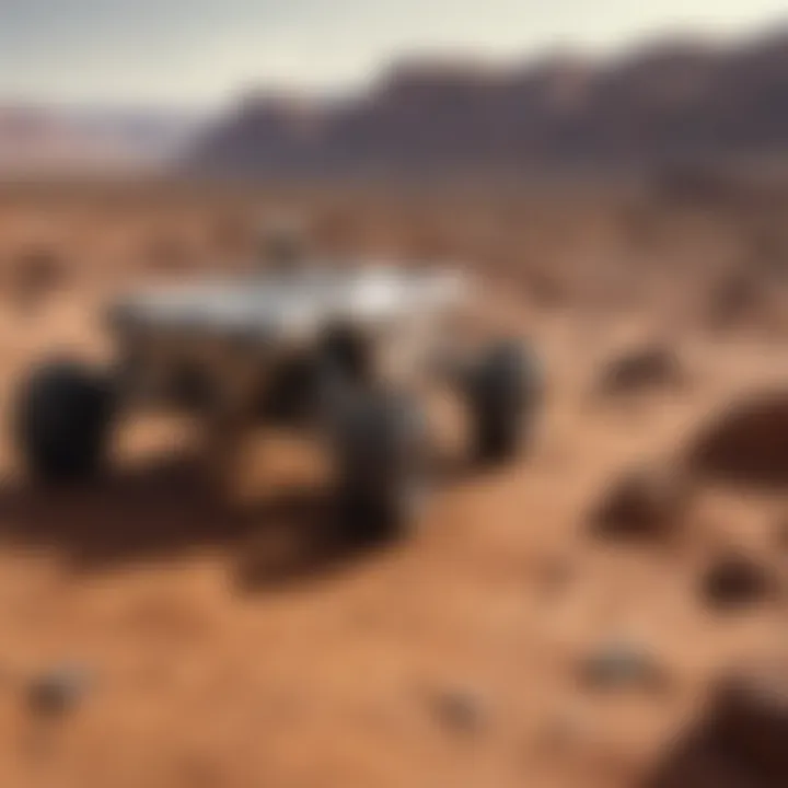 Advanced Rover Exploring Martian Terrain