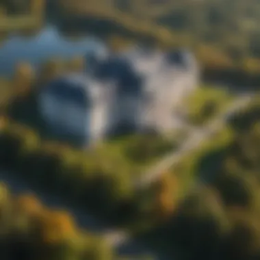 Aerial view of the sprawling Putin Palace estate