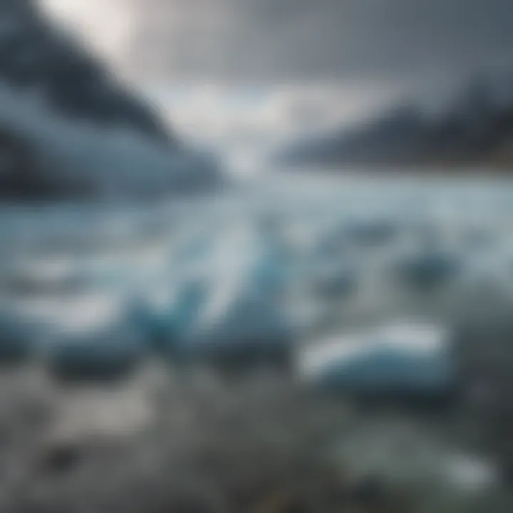 Breathtaking landscape of glaciers and pristine waters