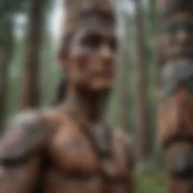 Cultural Heritage: The Story of Totem Poles A vibrant totem pole representing indigenous culture