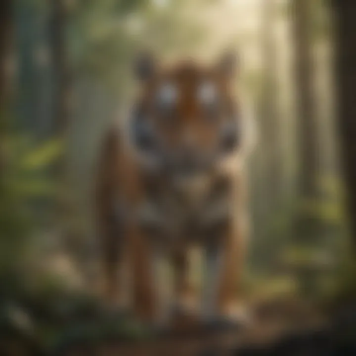 Infographic illustrating the tiger's habitat range