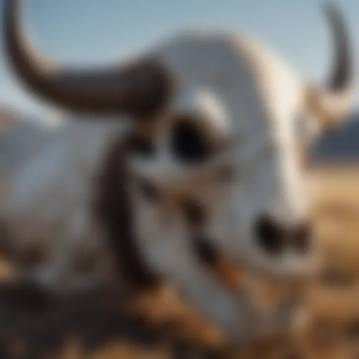 Bison Skull Symbolizing Strength and History