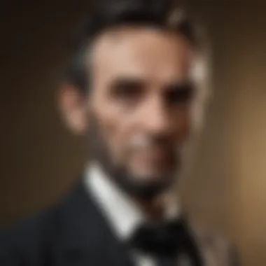 Vintage portrait of Abraham Lincoln exuding wisdom and leadership