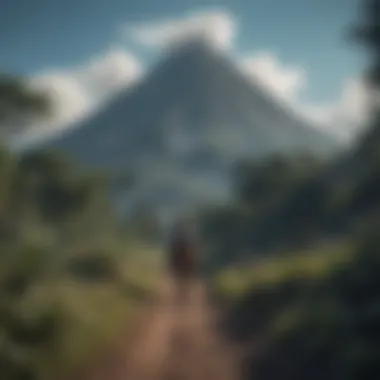 Geographical Wonders of Guatemala Majestic volcanoes under a clear blue sky