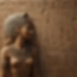 An intricate depiction of ancient Egyptian hieroglyphs on a stone tablet, showcasing the complexity of their writing system.