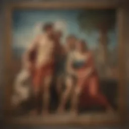 Ancient Roman Fresco in Pompeii