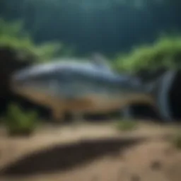 A rare sighting of the Coelacanth, an ancient fish thought to be extinct.