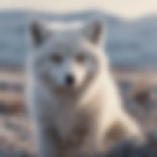Frost-covered Arctic Fox in Tundra