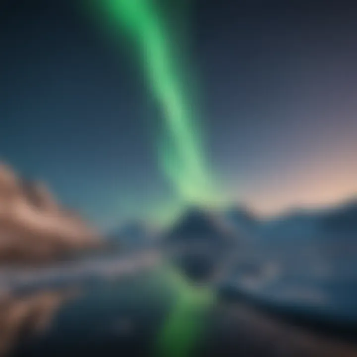 Aurora Borealis dancing in the Arctic sky
