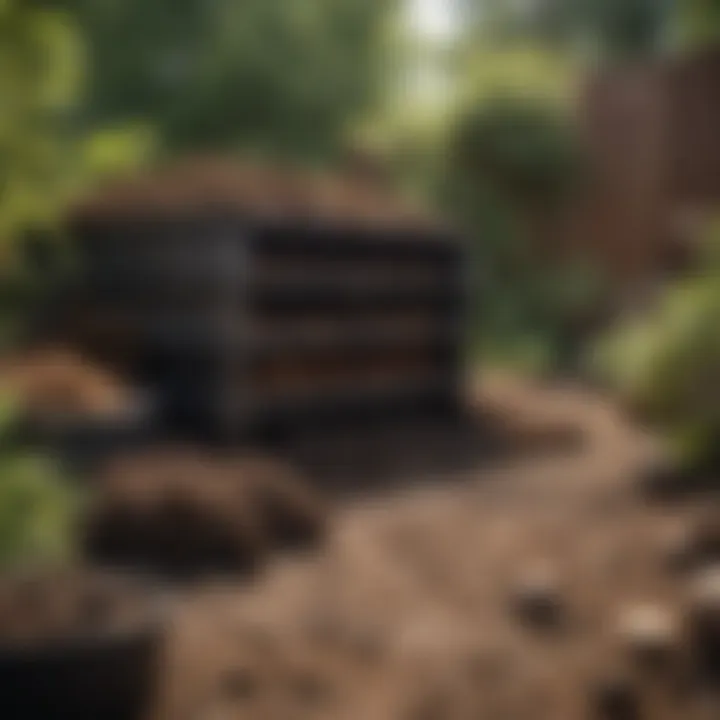 Composting layers in a backyard setup