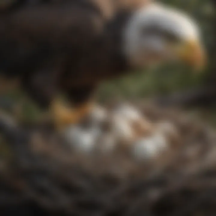 Bald Eagle Nest with Majestic Eggs