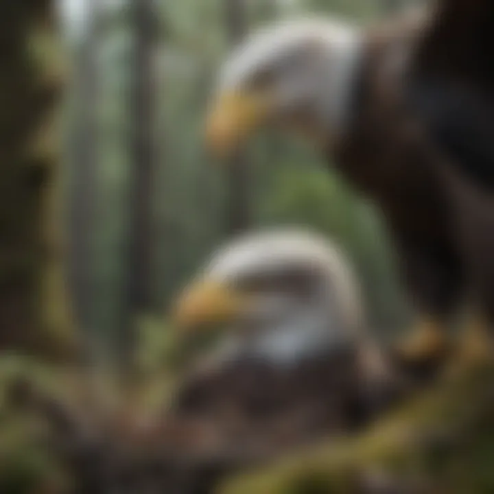 Bald Eagle Nesting in the Wilderness