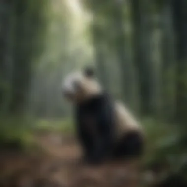Lush Bamboo Forest Habitat of Giant Pandas Bamboo Forest Habitat of Giant Pandas