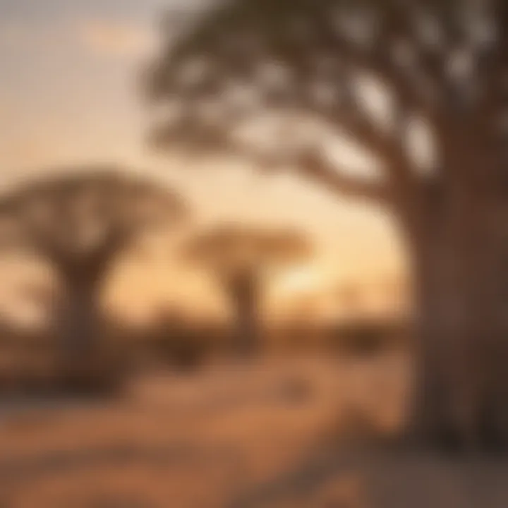 Majestic Baobab Trees in Makgadikgadi Pans