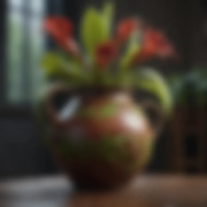 Lush Pitcher Plant in a decorative pot
