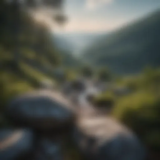 Majestic Blue Ridge Mountains in North Carolina