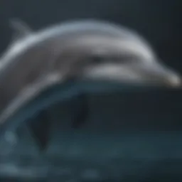 Graceful Elegance of Bottlenose Dolphin's Skin