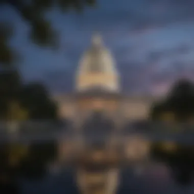 Illustration of the United States Capitol building for government overview