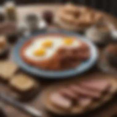 The Classic English Breakfast Experience A hearty English breakfast with eggs, beans, sausage, and toast