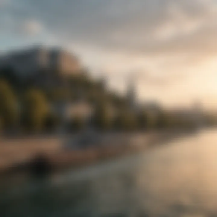 Scenic View of Buda Castle by the Danube River