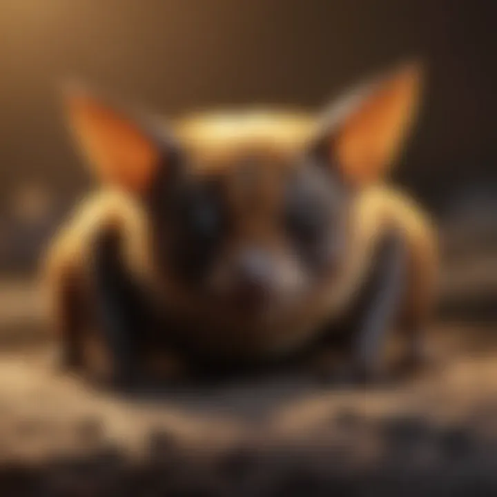 Infographic about the conservation status of the bumblebee bat