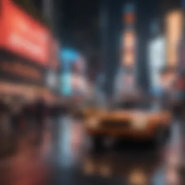 Bustling Nightlife in Times Square