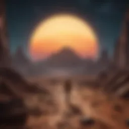 Captivating space-themed quiz game illustration