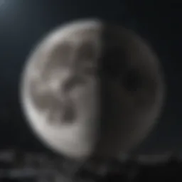 A stunning view of the moon captured in high detail against a clear night sky