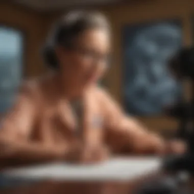 Katherine Johnson: Mathematician Who Shaped Space Exploration Illustration of Katherine Johnson working on NASA calculations