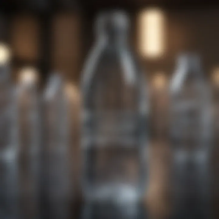 Graph illustrating economic factors affecting water bottle recycling