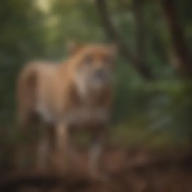 Cheetah's Stealth in Dense Forest Cheetah's Stealth in Dense Forest