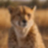 Graceful Cheetah in Golden Savanna