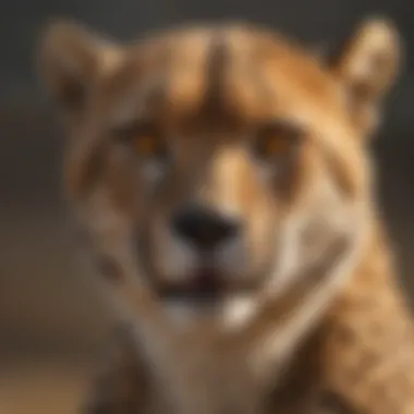 Close-up of a cheetah showcasing its powerful physique