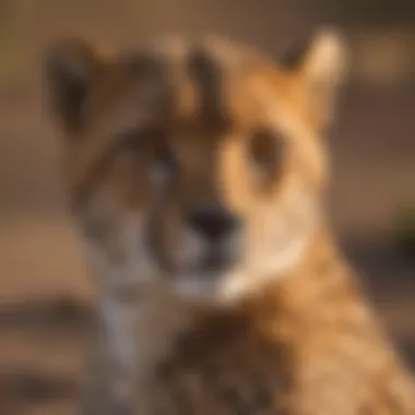 Cheetah's Gaze in Twilight Oasis