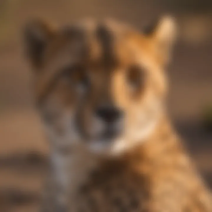 Cheetah's Gaze in Twilight Oasis