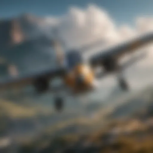 Children's Airplane Model in Flight