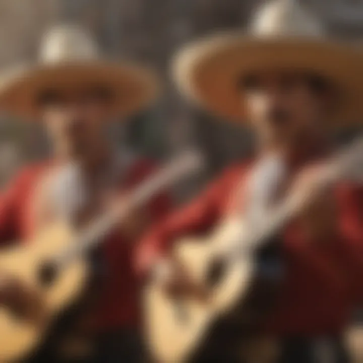 Mexican Mariachi Band Performing