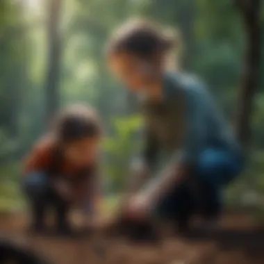 Fostering Environmental Stewardship A child planting a tree, symbolizing environmental stewardship and proactive learning.