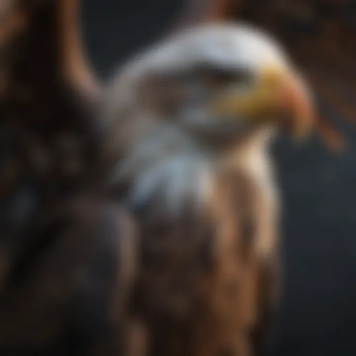 Close-Up of American Eagle's Sharp Talons