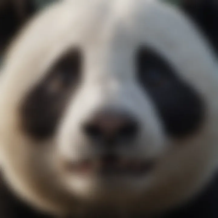 Close-up of Panda's Endearing Face