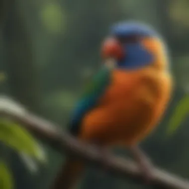 Colorful Birds of the Amazon Rainforest
