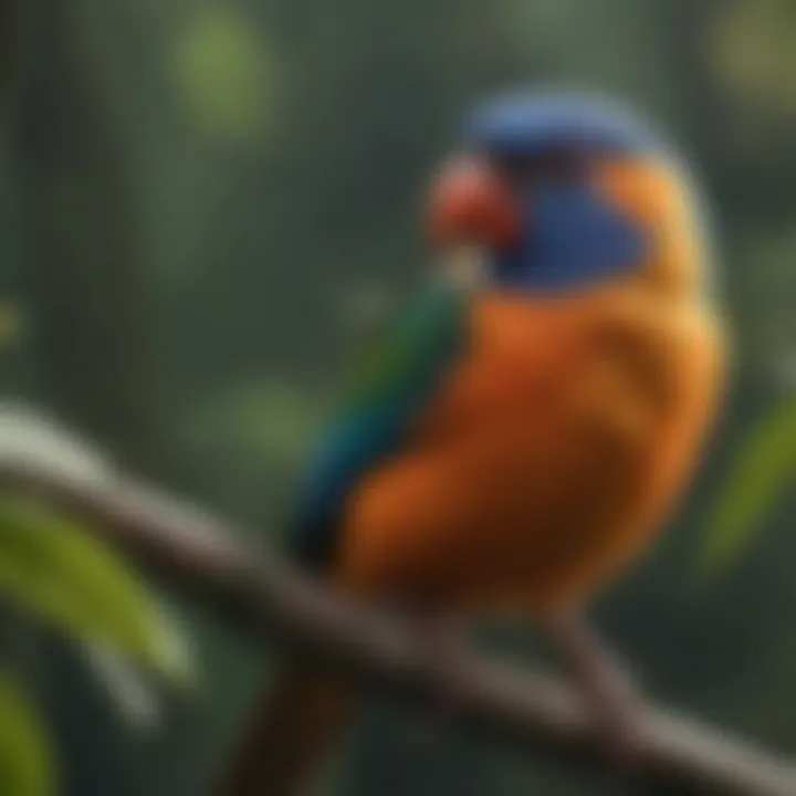 Colorful Birds of the Amazon Rainforest