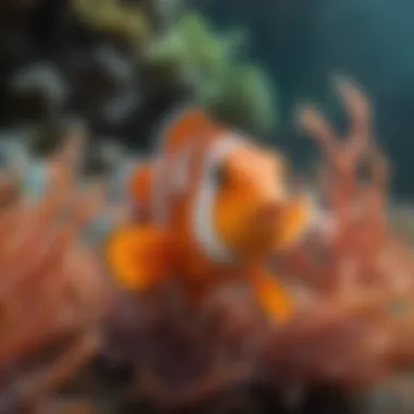 Colorful Clownfish nestled among vibrant coral reefs