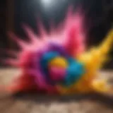 Colorful Holi Powder Bursting in Motion