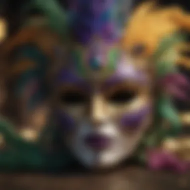 Mardi Gras Magic Colorful Mardi Gras masks in New Orleans