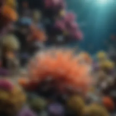 Underwater Wonderland: Coral Diversity Diverse coral reef teeming with colorful marine life
